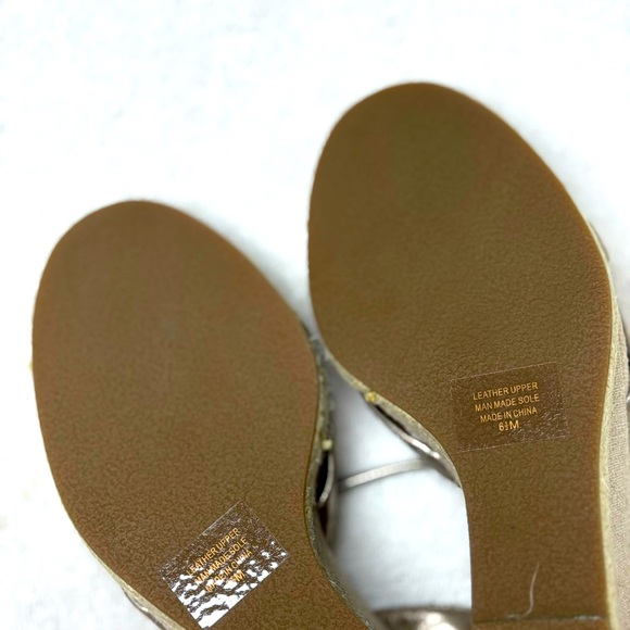 Ann Taylor, Wedge, Silver, 6M, Never Used - Picture 3 of 3